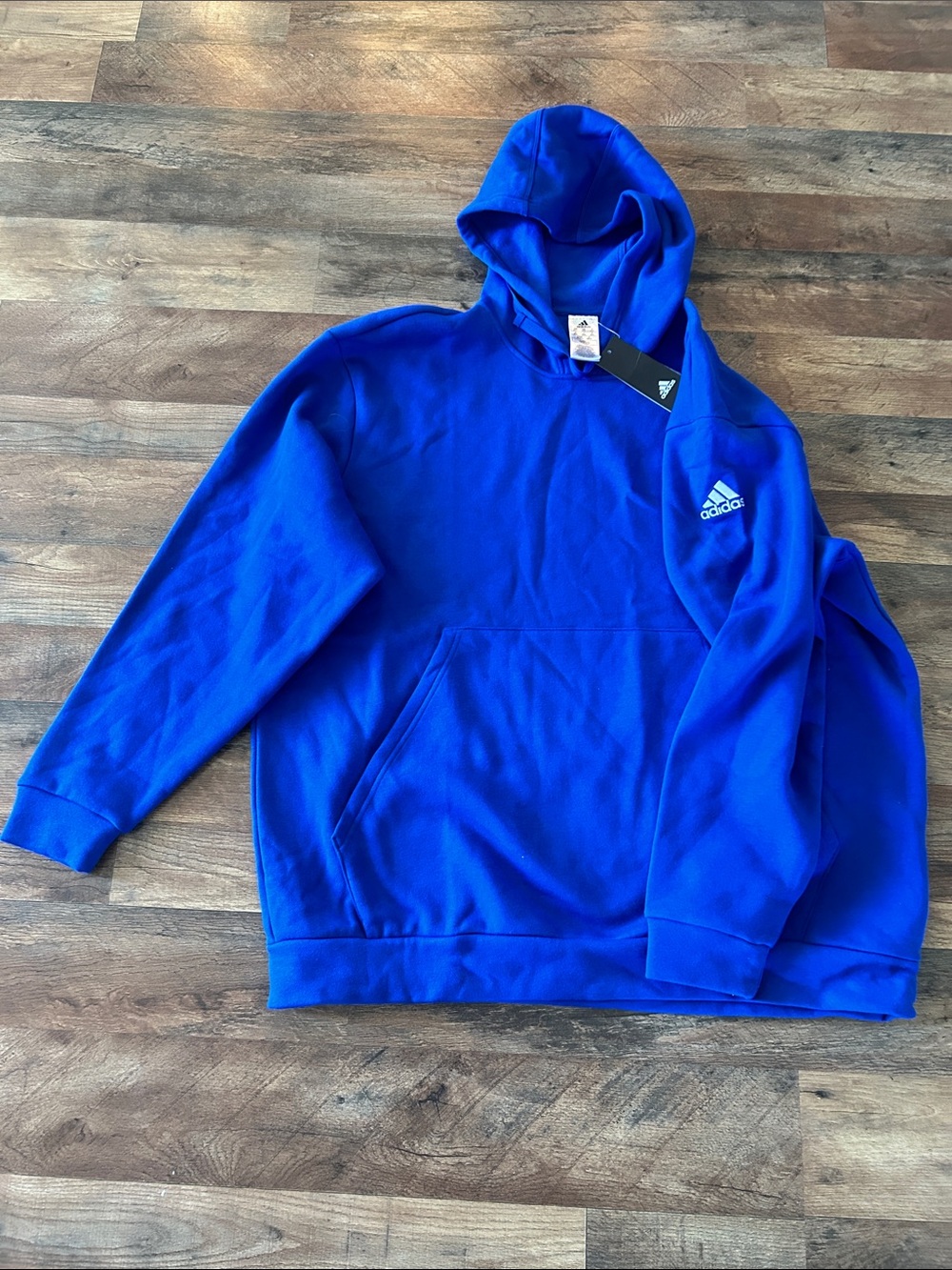adidas Men’s Royal Blue Pullover Hoodie